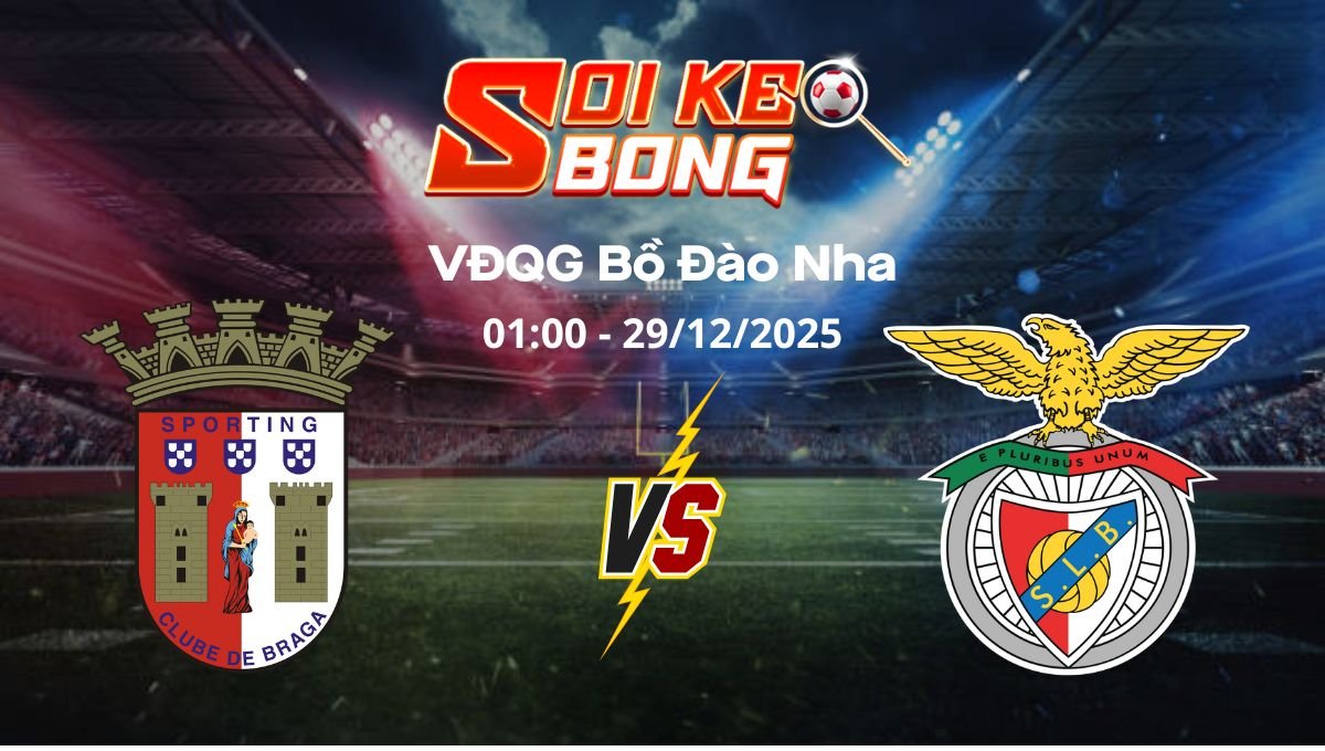Soi kèo Braga vs Benfica